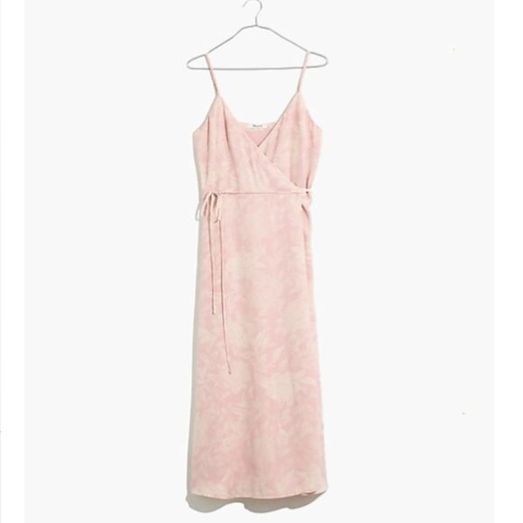 Madewell Blush Floral Wrap Dress NWT - Picture 3 of 5